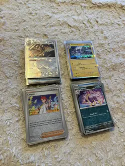 Pokemon Card bundle • Job Lot • Holo/reverse • SCR • JTG • PRE • TEF • 75 cards - Image 1
