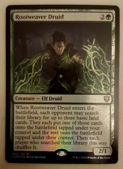 1x Rootweaver Druid FOIL Commander Legends MTG Magic The Gathering NM - Image 1