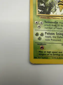 Pokemon Beedrill LP 017/102 Base Set Regular Non Holo Vintage Card WOTC - Image 5