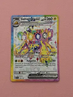 Pokemon TCG Galvantula EX 159/142 Secret Rare - Stellar Crown NM/M - Image 1