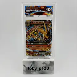 Pokemon M Charizard EX 002/021 JPN 2014 Mega Battle Deck #002 - POP 7 - ACE 10 - Image 1