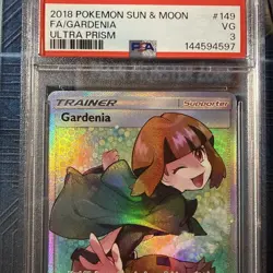 2018 POKEMON SUN & MOON ULTRA PRISM #149 FULL ART/GARDENIA PSA 3 - Image 5