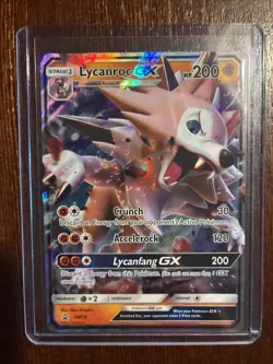 Lycanroc GX SM14 Black Star Promo Pokemon TCG Card Sun & Moon - Image 1