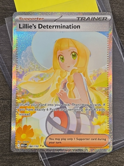 Lillie's Determination 184/132 Mega Evolution SIR Pokemon TCG Card Near Mint - Image 1