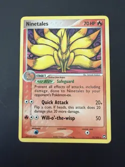 Pokemon TCG Ninetales Ex Power Keepers 19/108 Regular Card, LP Condition - Image 1