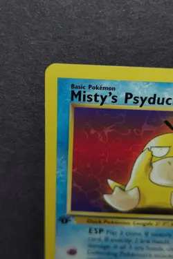 Misty's Psyduck Pokemon Card 1st Edition 90/132 Trading Game Gym Challenge - Image 3