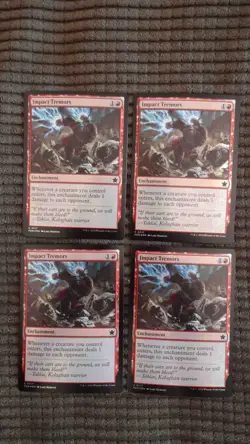 Magic: the Gathering / MtG Foil Impact Tremors x4 Foundations - Image 1