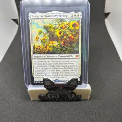 Beza, the Bounding Spring #2 (NM) Bloomburrow BLB Magic MTG PROMO STAMP - Image 1