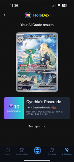 CYNTHIA’S ROSERADE #184 | POTENTIAL PSA 10 | 2025 POKEMON DESTINED RIVALS - Image 3
