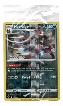 Pokemon Hydreigon “Thank You” Reverse Foil Promo 110/189 - Image 1