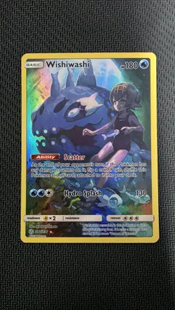 Pokemon Wishiwashi 240/236 SM Cosmic Eclipse Secret Rare Full Art Holo 2019 - Image 1