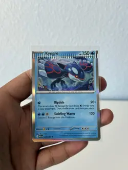 Pokemon TCG Mega Evolution Kyogre Holofoil 034/132 *RARE MAJOR CRIMP ERROR* NM - Image 3
