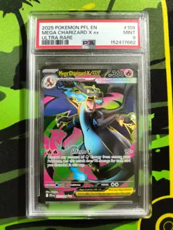 Mega Charizard X EX 109/094 Ultra Rare PSA 9 Pokemon TCG Phantasmal Flames Eng - Image 3