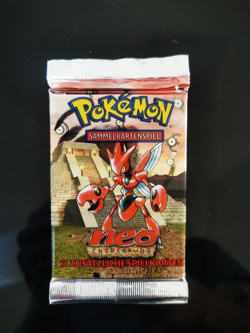 Pokemon Neo Entdeckung Boosterpack Unlimitiert Scherox Artwork Deutsch 20,99g - Image 1