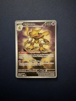 Pokemon TCG Mega Evolution Alakazam 009 Black Star Promo - Image 1
