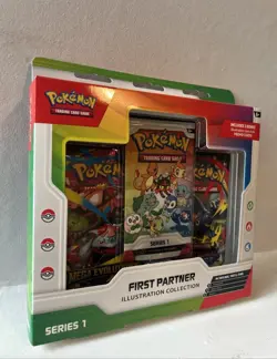 Pokemon TCG First Partner Illustration Collection Series 1 Box New And Sealed - Image 1