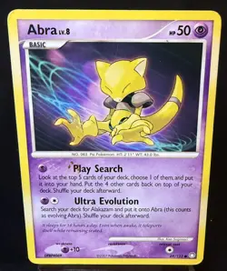 Abra 69/123 Common Mysterious Treasures Pokemon - Image 1