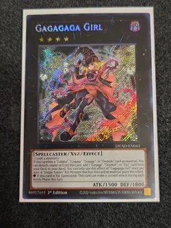 Gagagaga Girl Secret Rare DUAD-EN043 Duelist's Advance NM YuGiOh 1st Edition - Image 1