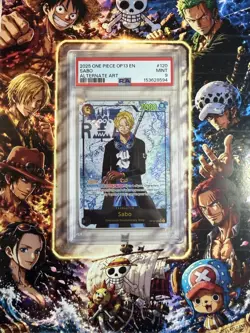 2025 One Piece OP13 EN SABO SEC Alternate Art PSA 9 - Image 1