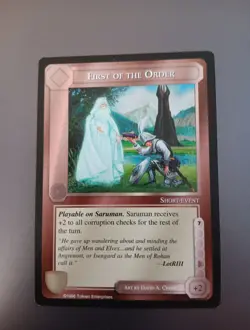 Meccg FIRST OF THE ORDER Middle Earth CCG Dark Minions - Image 1