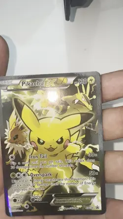 Pokemon Pikachu TCG EX XY124 Black Star Promo Card 2016 Near Mint - Image 2