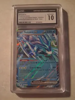 TCG Pokemon Suicune ex 010/034 Trading Card Game Classic Holo GEM Mint 10 - Image 1