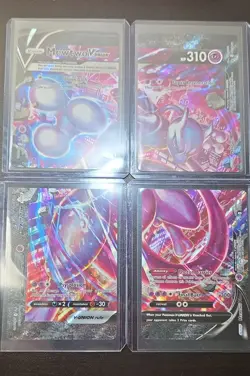 Mewtwo V-UNION [Set of 4] SWSH: Sword & Shield Promo Cards Holo - Image 2