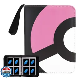 Card Binder 4-Pocket, 400 Pockets Fashion Design Trading Card Holder for Spor - Image 1