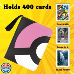 Card Binder 4-Pocket, 400 Pockets Fashion Design Trading Card Holder for Spor - Image 5