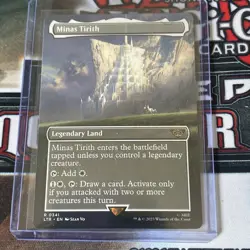 MTG Minas Tirith The Lord of the Rings: Tales of Middle-earth 0341 Borderless - Image 1