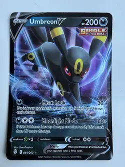 Pokemon TCG Umbreon V Evolving Skies 094/203 Holo Ultra Rare - Image 1