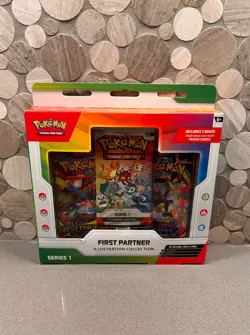 Pokemon TCG First Partner Illustration Collection Series 1 Promo Box English - Image 1