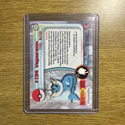Pokemon Topps Rainbow Holo Vaporeon 134 - Image 2