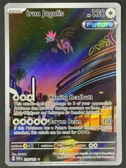 Iron Jugulis 216/182 Illustration Rare Paradox Rift Pokemon - Image 1