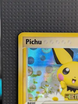PICHU REVERSE HOLO STAMP 59/106 EX EMERALD POKEMON ENGLISH NM - Image 2