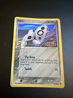 Pokemon TCG Aron Power Keepers Reverse Holo 42/108 50 HP Common English - Image 1