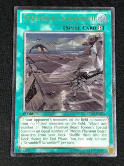 YUGIOH SCRAMBLE!! SCRAMBLE!! LTGY-EN061 1ST ULTIMATE (NM) - Image 1
