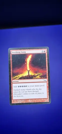 Seething Song card Mirrodin #104 Mtg Magic The Gathering Red Instant Mana LP - Image 1