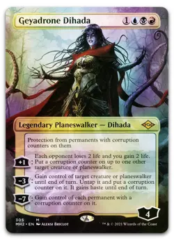 Geyadrone Dihada (Borderless) #305 (Foil) (NM) Modern Horizons 2 MH2 Magic MTG - Image 1