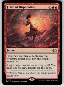 Flare of Duplication Rare Modern Horizons 3 119 MTG Near Mint 2024 - Image 1