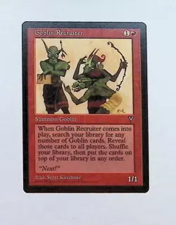 MTG - Magic The Gathering - Goblin Recruiter - Visions - NP/NM! - Image 1