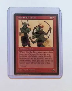 MTG - Magic The Gathering - Goblin Recruiter - Visions - NP/NM! - Image 3