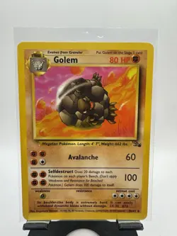 Golem 36/62 Fossil Set Unlimited Vintage 1999 Pokemon Card - Image 1