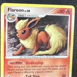 Flareon 19/111 Rising Rivals (Pokemon) Non Holo Rare - LP - Image 5
