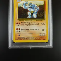 PSA 9 Machoke 34/102 Pokemon Base Set 1999 Non Holo Card - Image 3