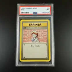 PSA 9 Bill 91/102 Pokemon Base Set 1999 Non Holo Card - Image 1