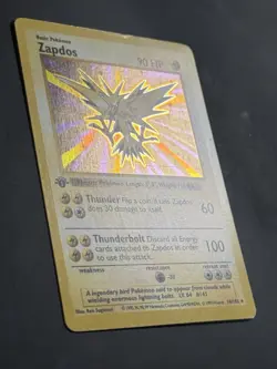 Pokemon Zapdos 16/102 Holo 1st Edition Base Set - HP - Image 2