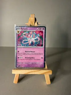 Sylveon SVP 172 Prismatic Evolutions Black Star Promo Cosmos Holo Pokemon TCG - Image 1
