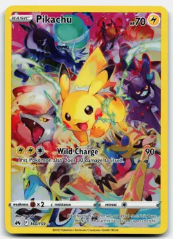 PIKACHU 160/159 SECRET RARE CROWN ZENITH POKEMON NM - Image 1