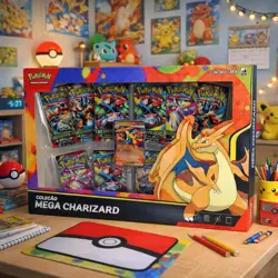 Pokemon TCG Mega Charizard Y ex, Mega Evolution box set - Portuguese - Image 1